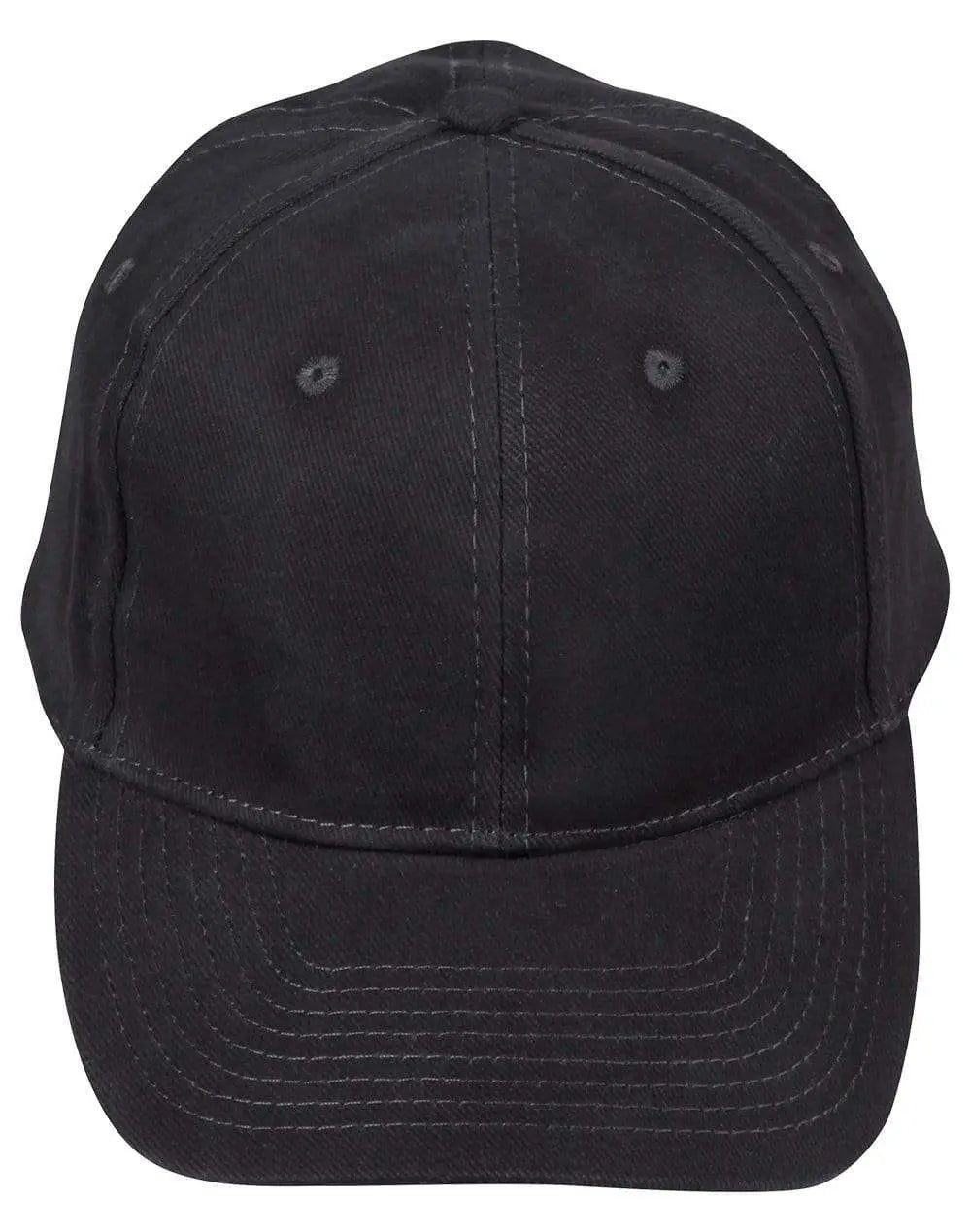 Heavy Brushed Cotton Cap Ch01 Active Wear Winning Spirit Charcoal One size